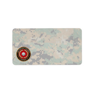U.S. Marines: Lieutenant Colonel (USMC LtCol) [3D] Label