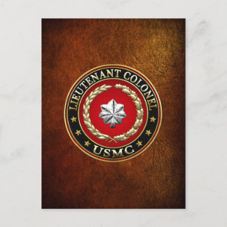 U.S. Marines: Lieutenant Colonel (USMC LtCol) [3D] Postcard