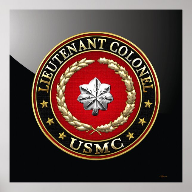 U.S. Marines: Lieutenant Colonel (USMC LtCol) [3D] Poster (Front)