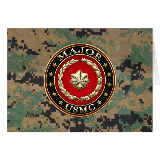 U.S. Marines: Major (USMC Maj) [3D] (Front Horizontal)