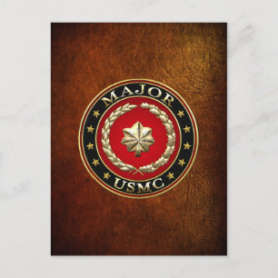 U.S. Marines: Major (USMC Maj) [3D] Postcard