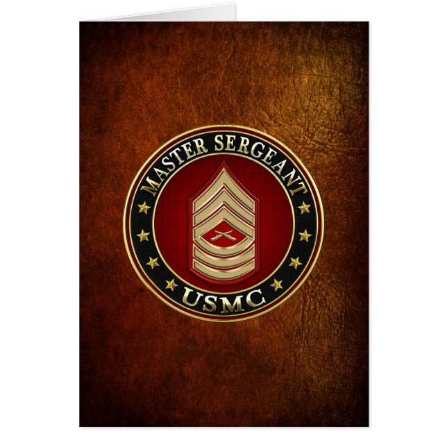 U.S. Marines: Master Sergeant (USMC MSgt) [3D] (Front)