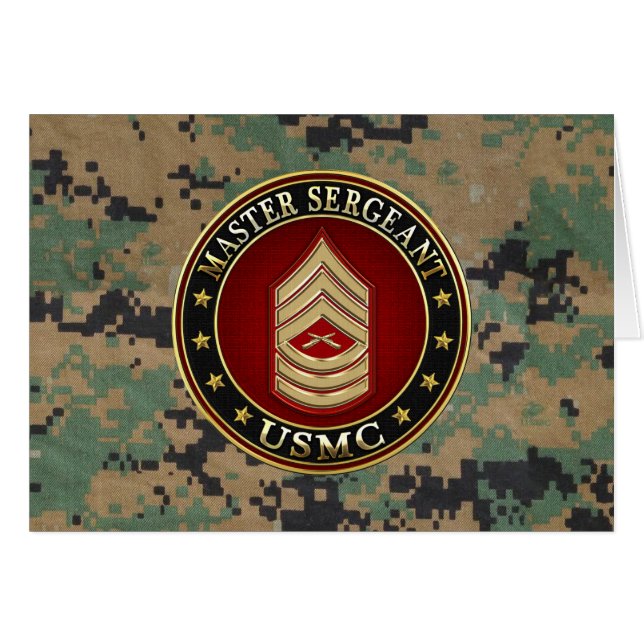 U.S. Marines: Master Sergeant (USMC MSgt) [3D] (Front Horizontal)