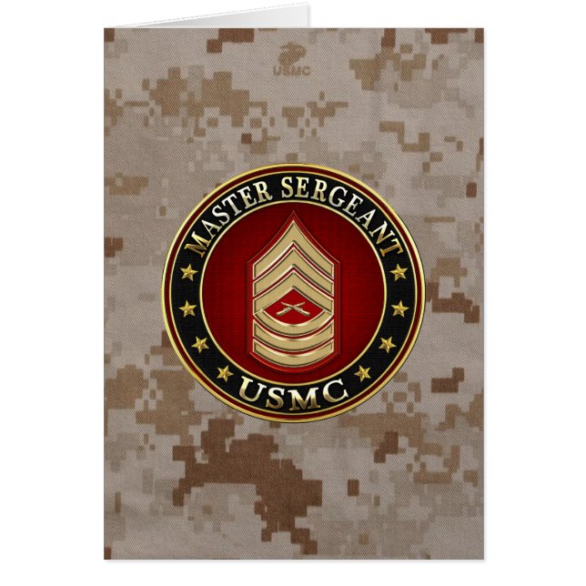 U.S. Marines: Master Sergeant (USMC MSgt) [3D] (Front)