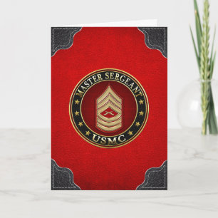U.S. Marines: Master Sergeant (USMC MSgt) [3D] Card
