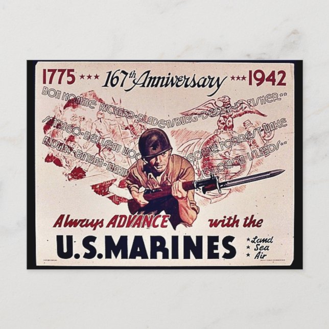U.S. Marines Postcard (Front)