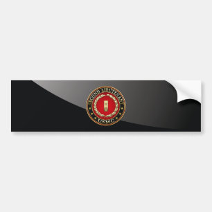 U.S. Marines: Second Lieutenant (USMC 2ndLt) [3D] Bumper Sticker