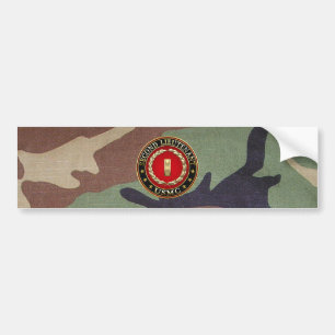 U.S. Marines: Second Lieutenant (USMC 2ndLt) [3D] Bumper Sticker