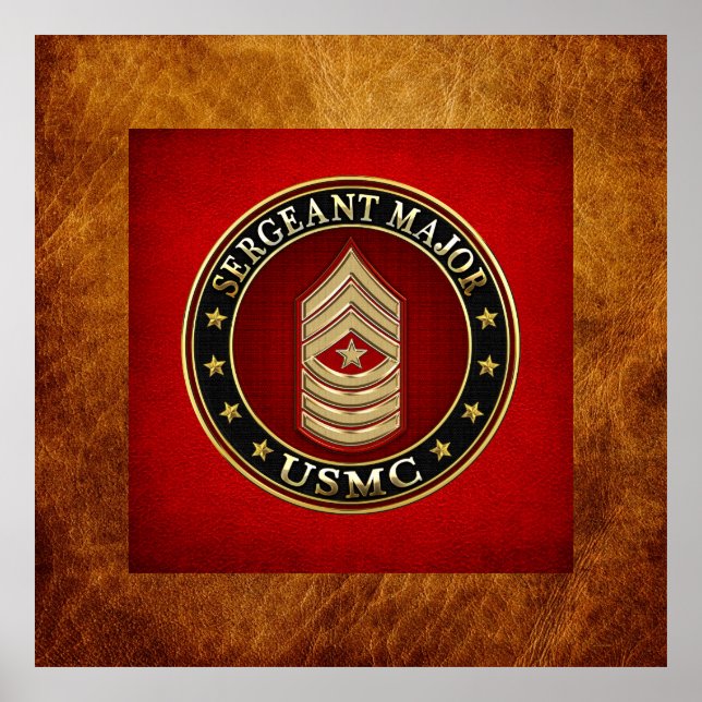 U.S. Marines: Sergeant Major (USMC SgtMaj) [3D] Poster (Front)