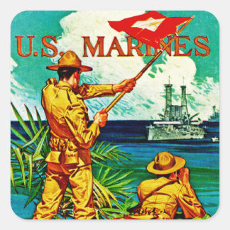 U.S. Marines ~ Signal Flag Square Sticker
