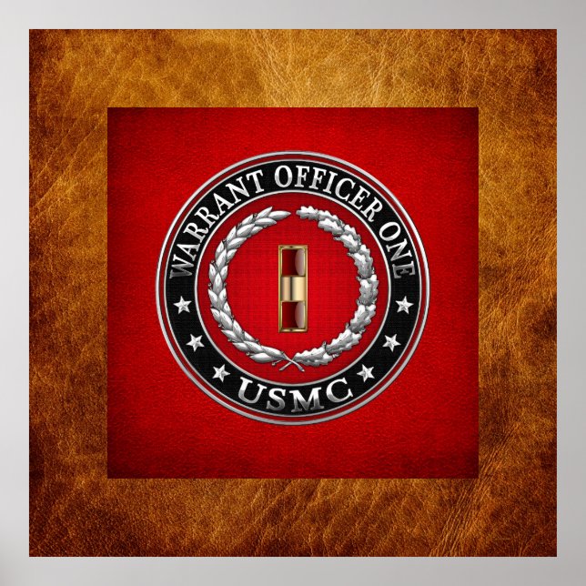 U.S. Marines: Warrant Officer One (USMC WO-1) [3D] Poster (Front)