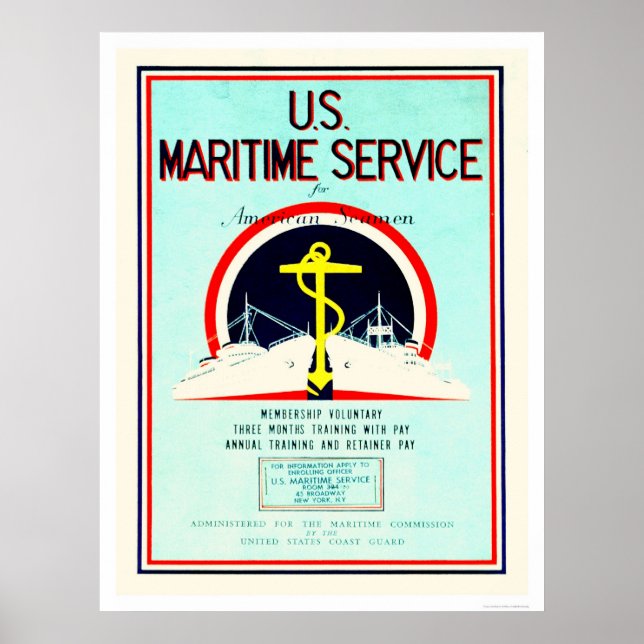 U.S. Maritime Service (US02055) Poster (Front)