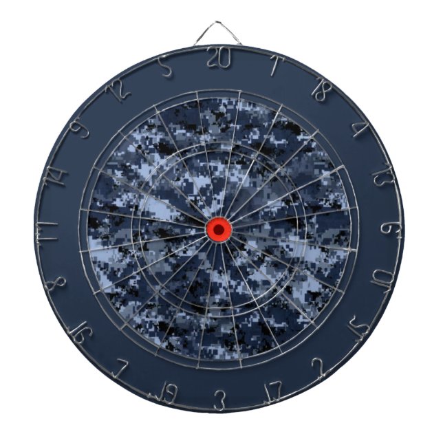 U.S. Military Blue Camouflage Dart Board (Front)