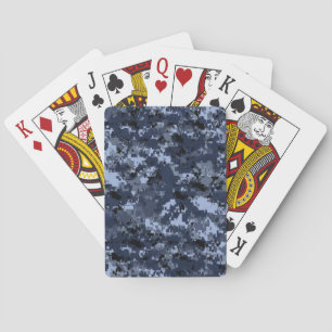 U.S. Military Blue Camouflage Playing Cards