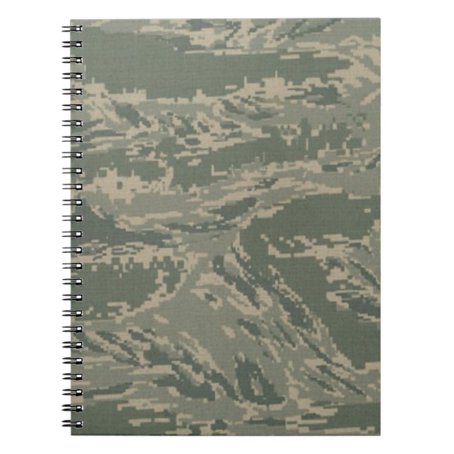 U.S. Military Camouflage Spiral Notebook Planner (Front)