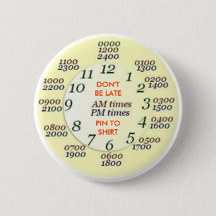 U.S. MILITARY - TIme 6 Cm Round Badge