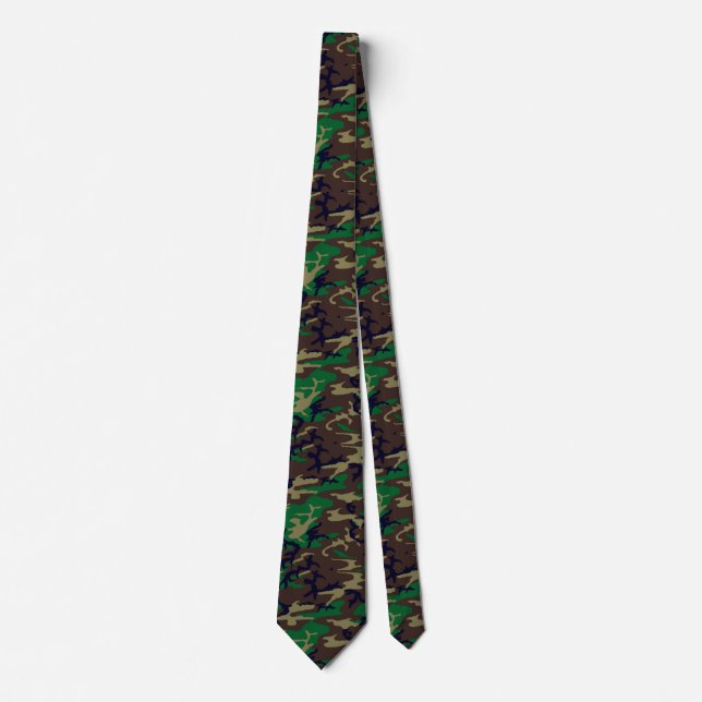 U.S. Military Woodland Camouflage Neck Tie (Front)