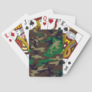 U.S. Military Woodland Camouflage Playing Cards