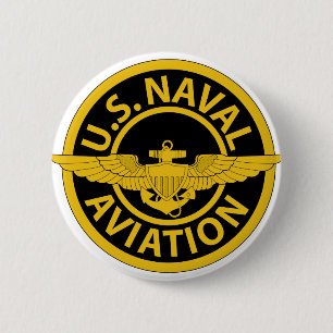 U.S. Naval Aviation - 2 6 Cm Round Badge