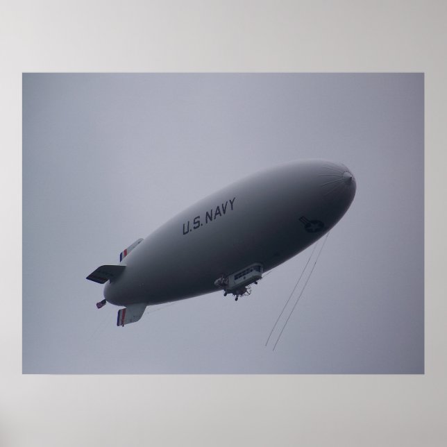U.S. Navy Blimp MZ-3A Poster (Front)