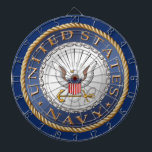 U.S. Navy Dartboard<br><div class="desc">Show your pride in the U.S. Navy with these products. U.S. Veteran designed.
Customisable! Different sizes, colours and options.</div>