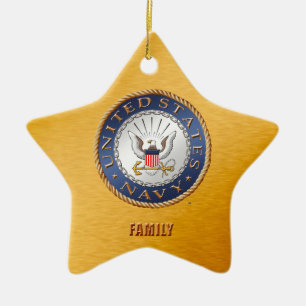 U.S. Navy Family Ceramic Ornament