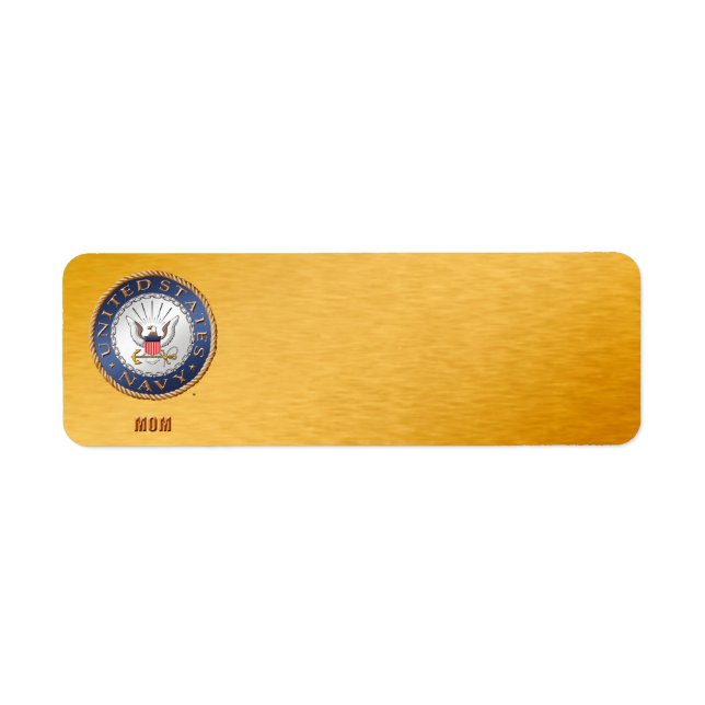 U.S. Navy Mum Address Label (Front)