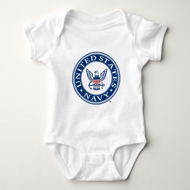 U.S. Navy | Navy Alt Emblem Baby Bodysuit (Front)