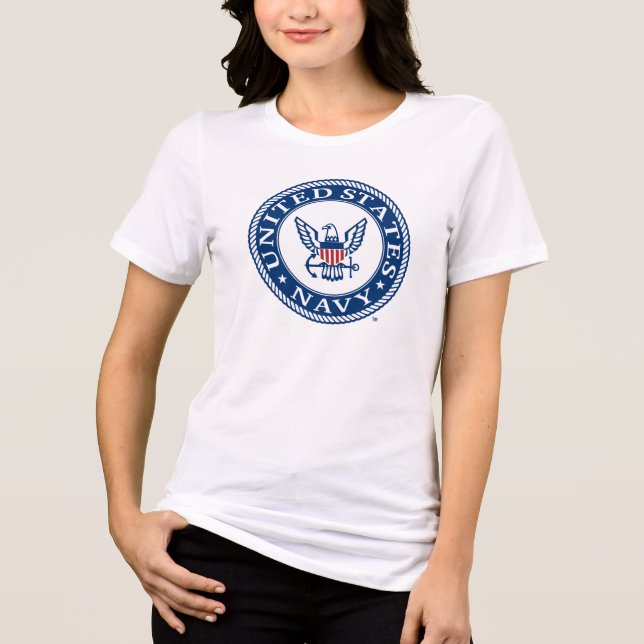 U.S. Navy | Navy Alt Emblem Tri-Blend Shirt (Front)