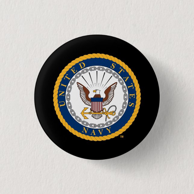 U.S. Navy | Navy Emblem 3 Cm Round Badge (Front)