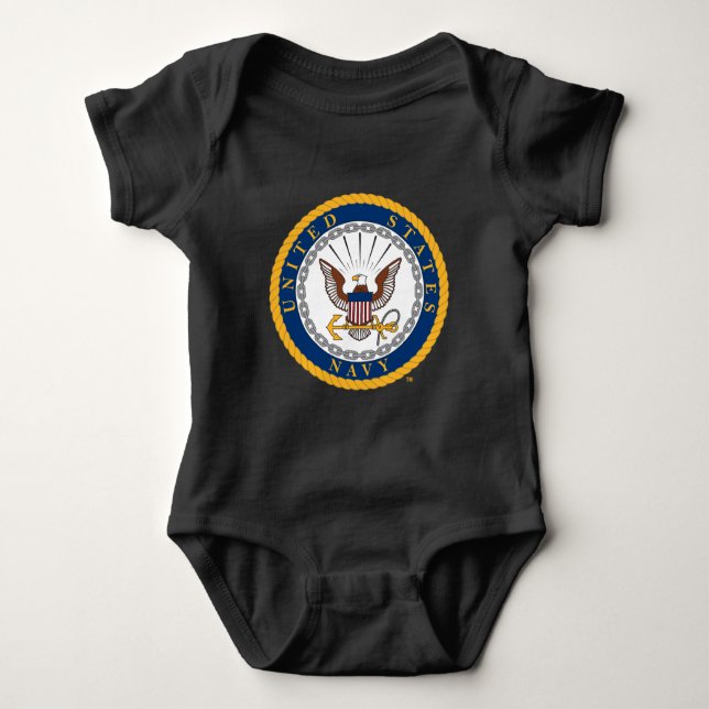 U.S. Navy | Navy Emblem Baby Bodysuit (Front)