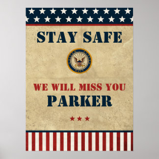 U.S. Navy | Navy Emblem | Farewell Party Poster