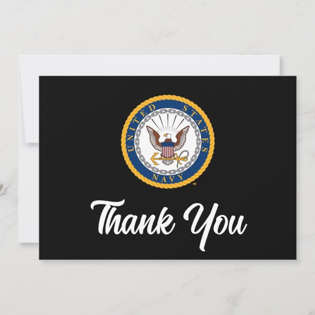 U.S. Navy | Navy Emblem Thank You Card (Front)