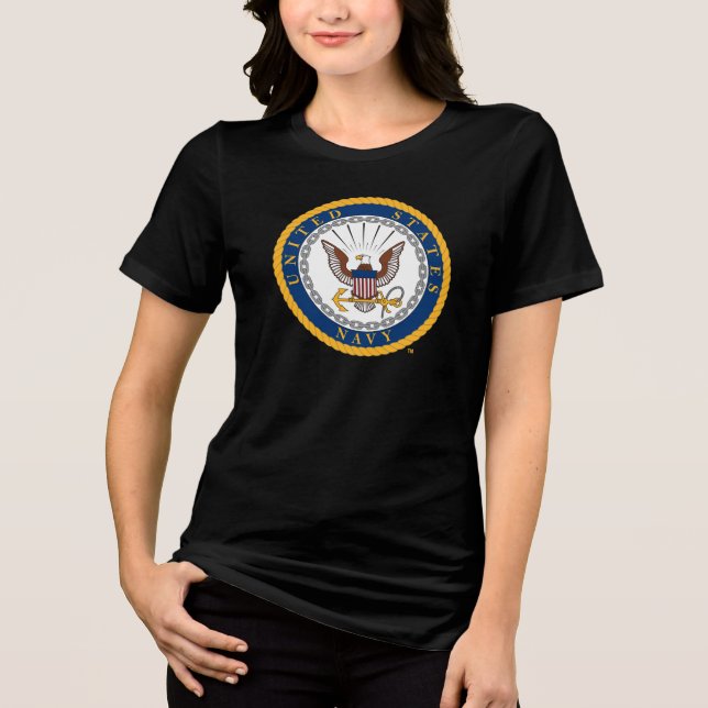 U.S. Navy | Navy Emblem Tri-Blend Shirt (Front)