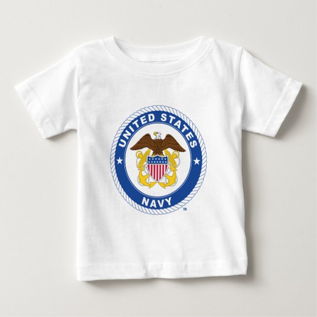 U.S. Navy | Officer Crest Baby T-Shirt (Front)