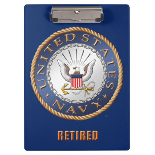 U.S. Navy Retired Clipboard