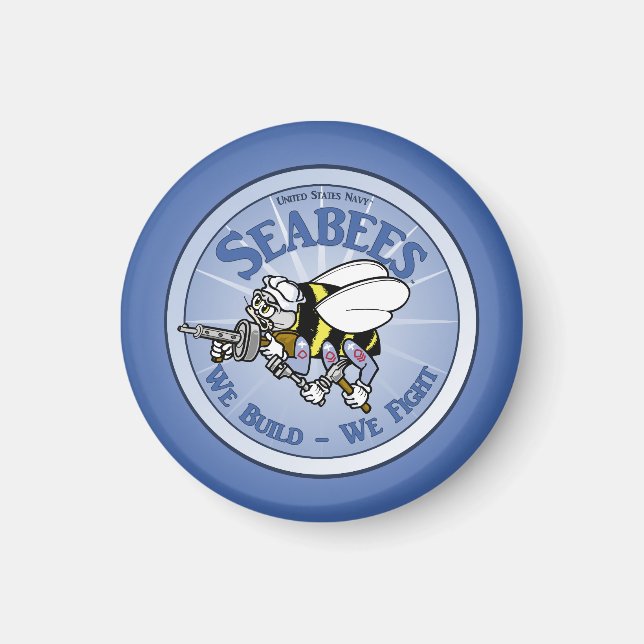 U.S. Navy Seabee Magnet (Front)