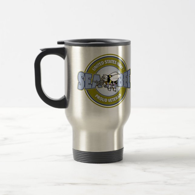 U.S. Navy Seabee Travel Mug (Left)