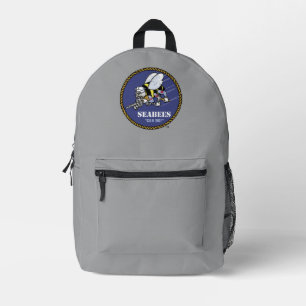 U.S. Navy   Seabees Printed Backpack