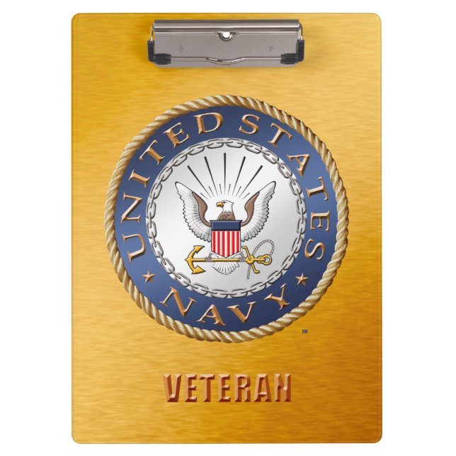 U.S. Navy Veteran Clipboard (Front)