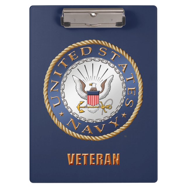 U.S. Navy Veteran Clipboard (Front)