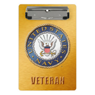 U.S. Navy Veteran Mini Clipboard