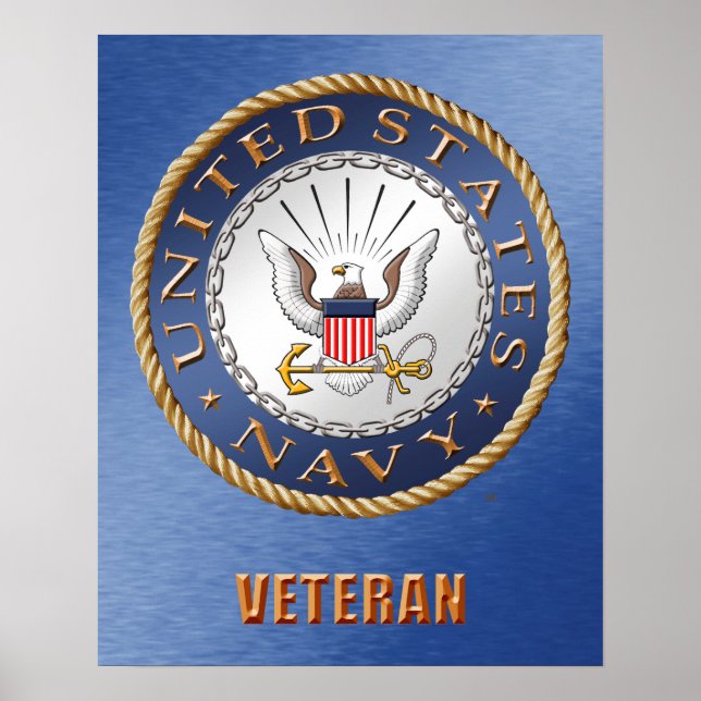 U.S. Navy Veteran Poster (Front)