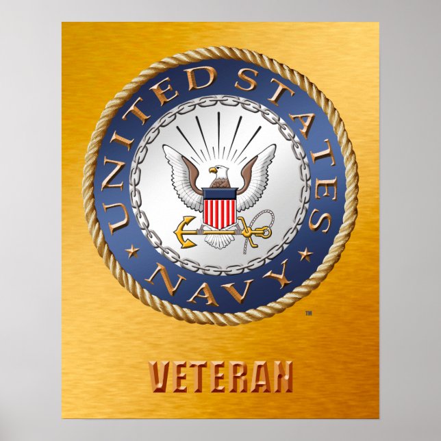 U.S. Navy Veteran Poster (Front)
