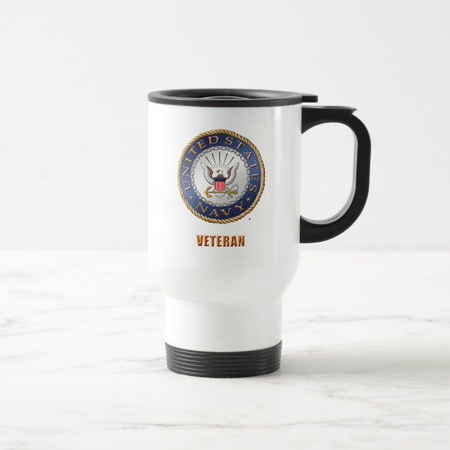 U.S. Navy Veteran  Travel/Commuter Mug (Right)