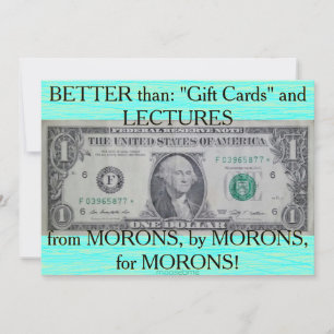 U.S. One Dollar Star Note Card