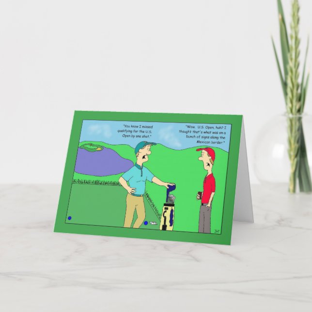 U.S. Open Golf Birthday Card (Front)