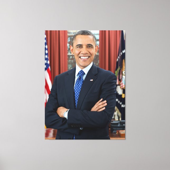 U.S. President Barack Obama Canvas Print (Front)