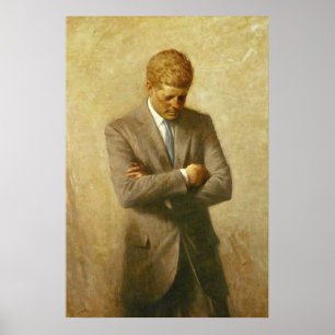U.S. President John F. Kennedy by Aaron Shikler Poster