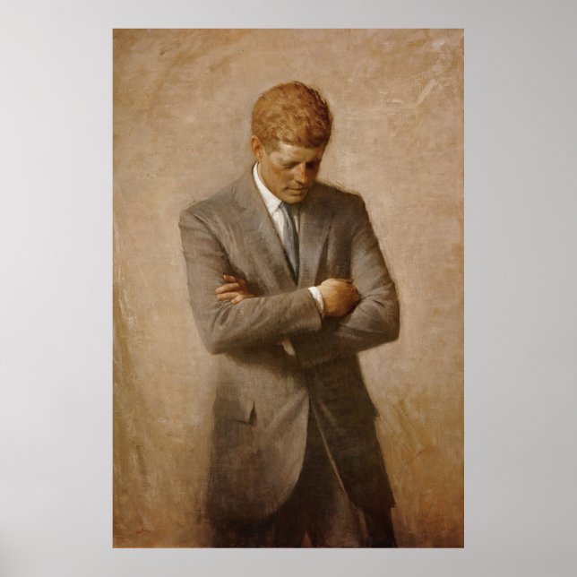 U.S. President John F. Kennedy by Aaron Shikler Poster (Front)